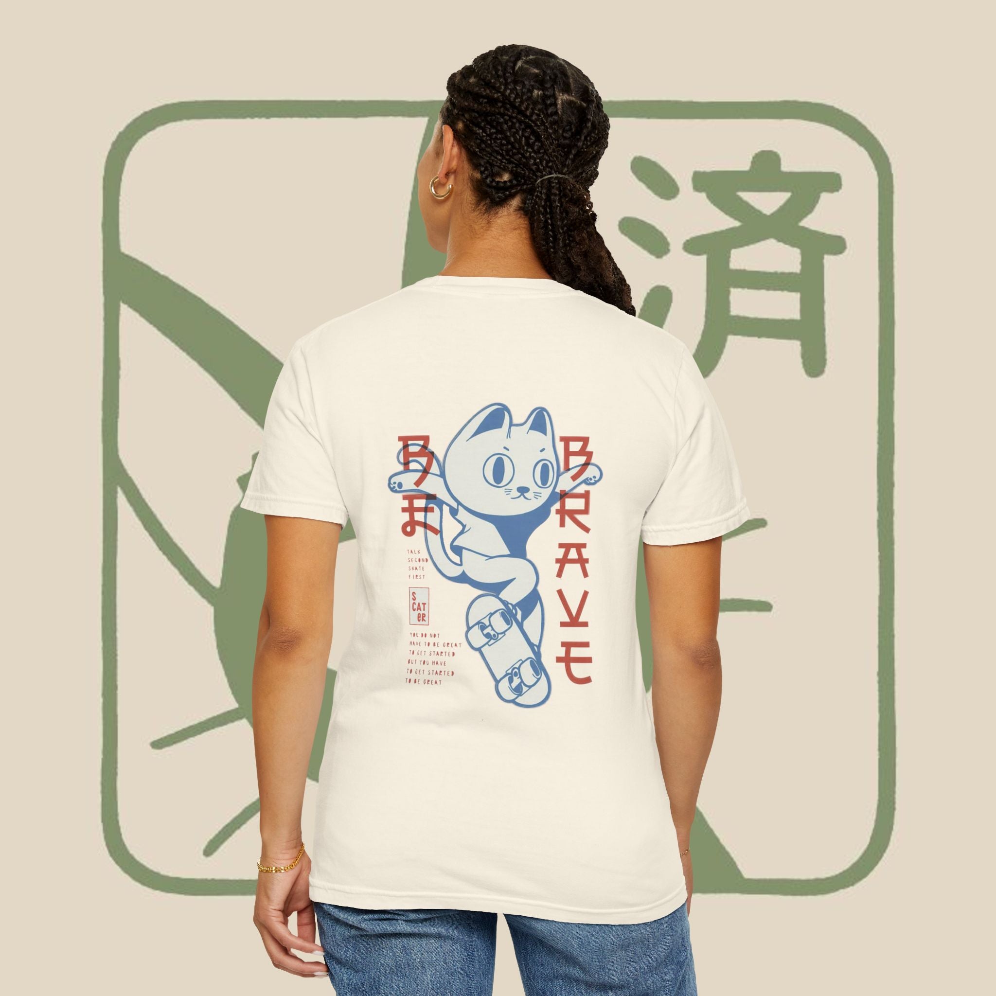 Brave Skate Cat T-Shirt