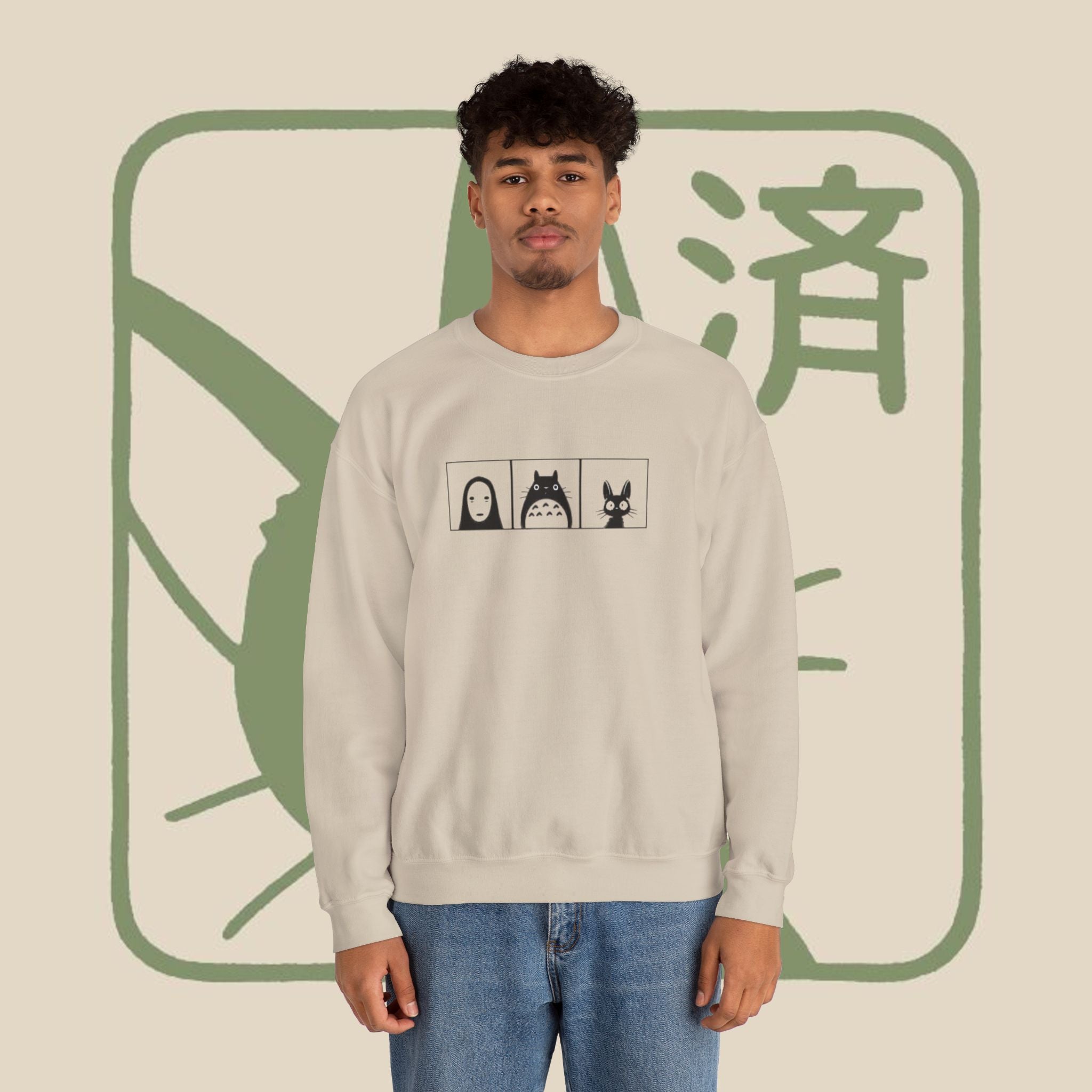 Studio Ghibli Cat Crewneck Sweatshirt